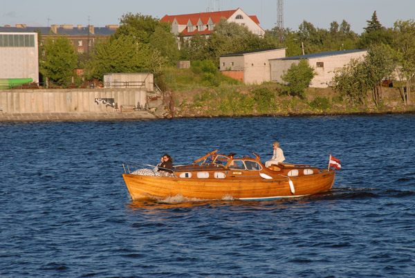 Old wooden boat Akvelina Riga