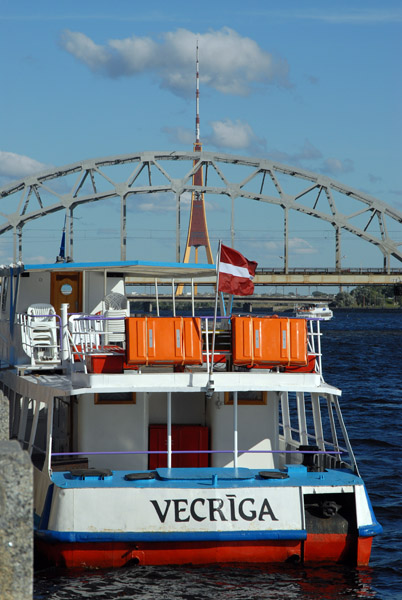 Vecriga, a Daugava River tourist boat