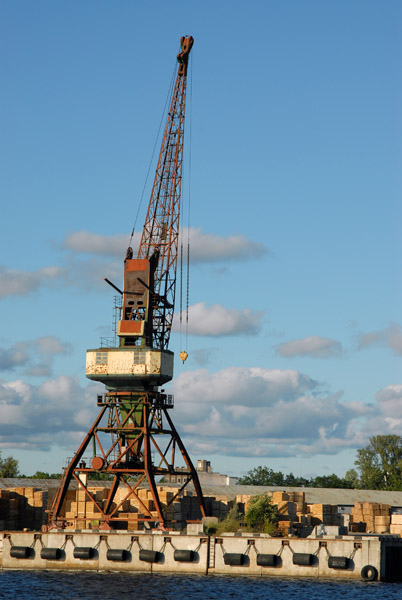 Old crane, Port of Riga