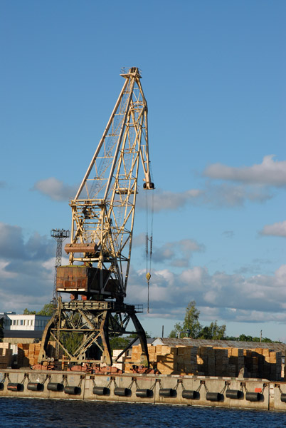 Old crane, Port of Riga