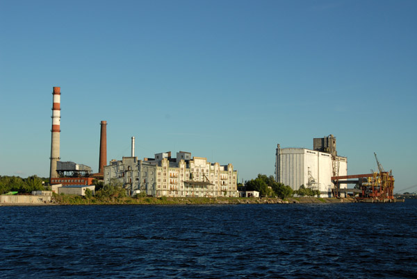 Industrial areas along the Daugava River, Riga