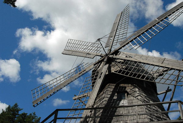 Dutch style windmill from estate of Pakalni parish of Rundeni distruct of Ludza
