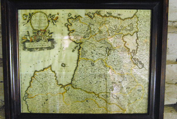 Old map - Ducatuum Livoniae et Curlandiae, Latvian Open-air Ethnographic Museum