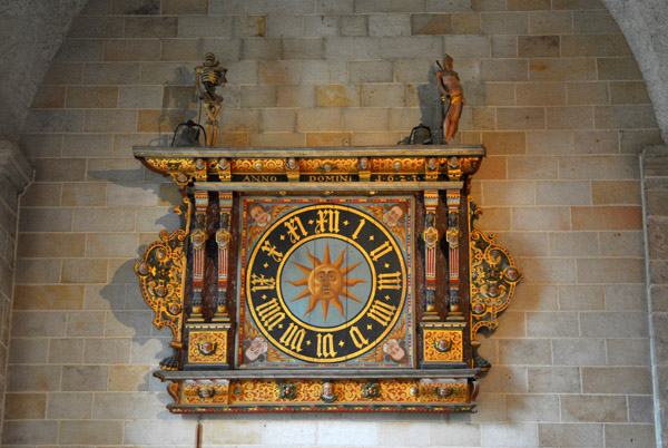 1623 clockface, Lund Cathedral