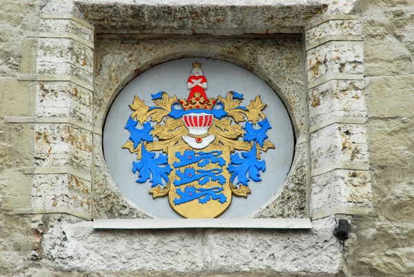 Coat of Arms of Tallinn, Estonia, Raekoja Plats (Town Hall Square)