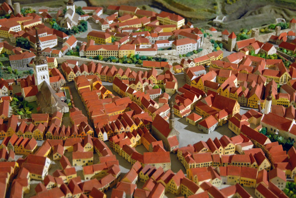 Model of Tallinn's old town at the City Museum