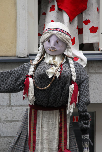 Mannequin outside a Tallinn shop