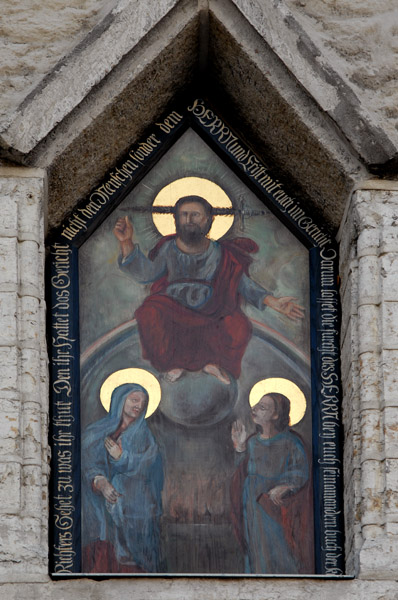 Religious painting with German text, Tallinn
