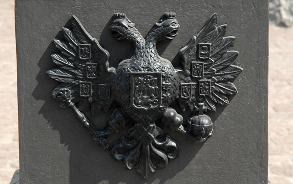 Russian Imperial crest, Russalka Monument, Tallinn