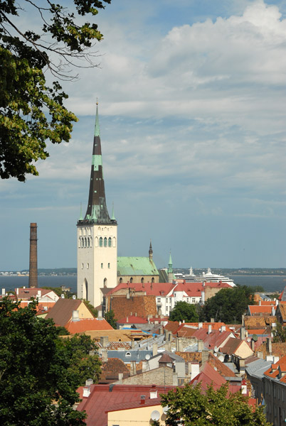 St. Olav's Church from Toompea Hill
