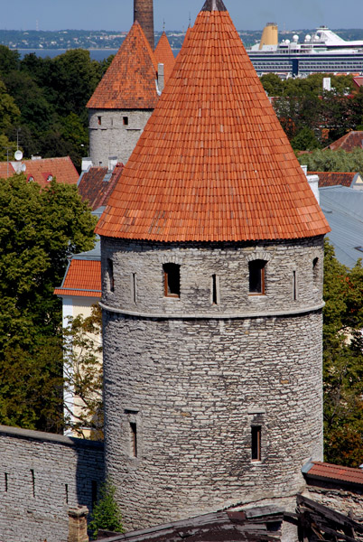 Nunnatorn, one of the city wall towers, Tallinn