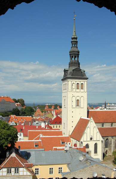 Tallinn - St. Nichola's Church from Kiek-in-de-Kök