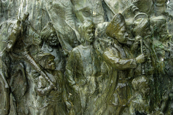 Detail of relief, Victoria Memorial, Calcutta