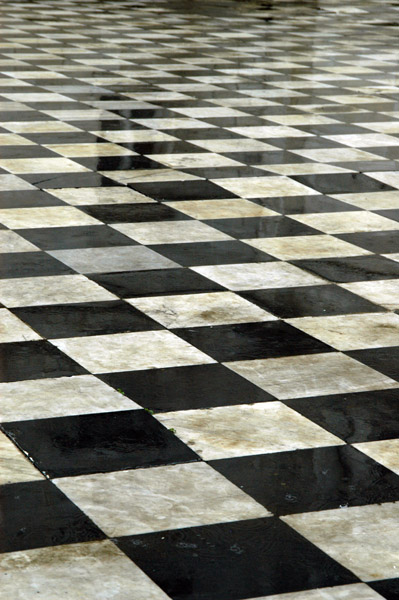 Wet marble floor, Victoria Memorial