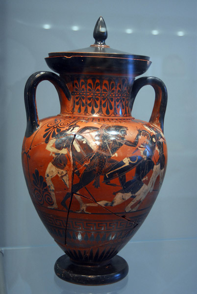 Heracles on an ancient Greek vase