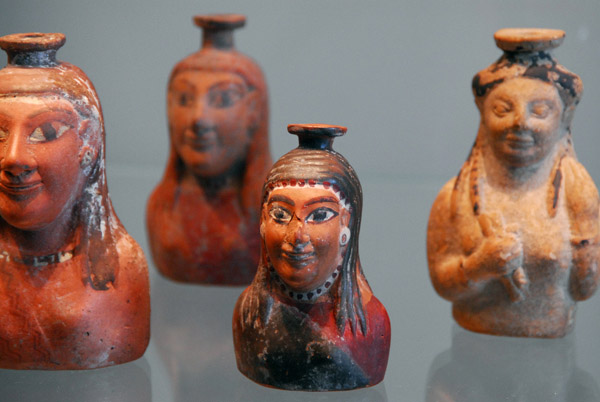 Unguent bottles used as offerings to a fertility goddess