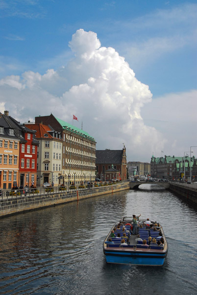 Tourist boat on Brsgraven, Copenhagen