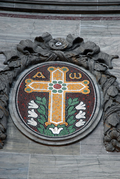 Marmorkirken mosaic cross, Copenhagen
