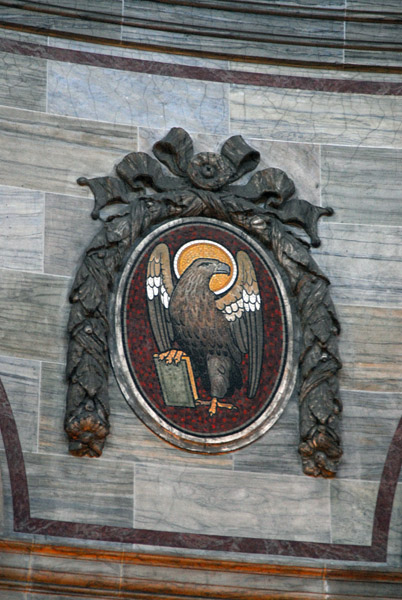 Marmorkirken mosaic eagle, Copenhagen