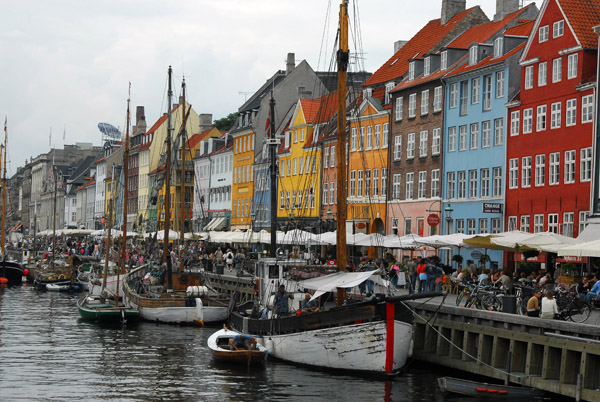 Nyhavn, Copenhagen's old canal, now tourist central