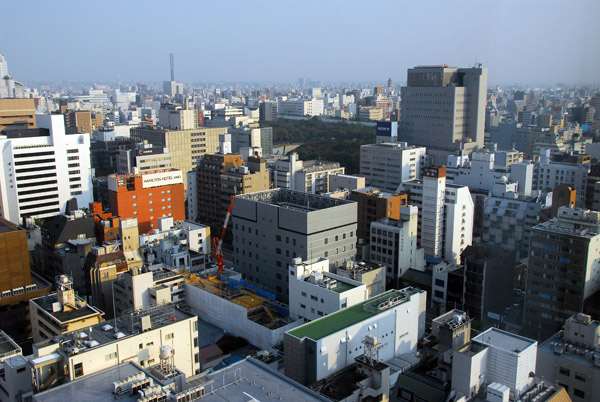 View southeast towards Shirakawakouen Park, Nagoya