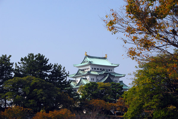 Nagoya-jo (castle) was rebuilt in 1959 after the 1612 original was destroyed during WWII
