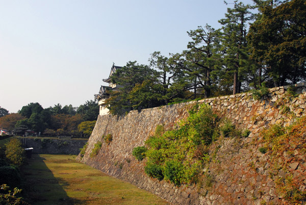 Dry inner moat, south side of Nagoya Castle