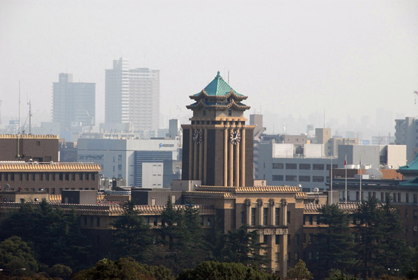 Nagoya City Hall from Nagoya Castle