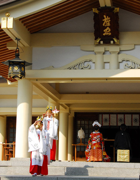 Shinto wedding, Gokoku Shrine, Nagoya