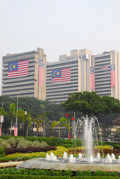 Flags out for Malaysia National Day, Kuala Lumpur