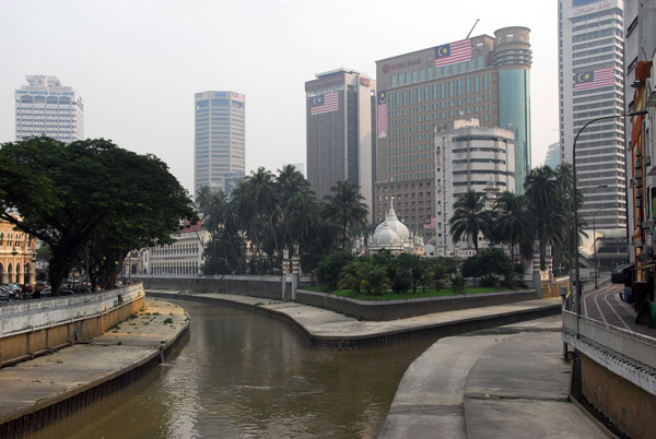 Confluence of the Klang and Gombak Rivers after which Kuala Lumpur Muddy Confluence is named
