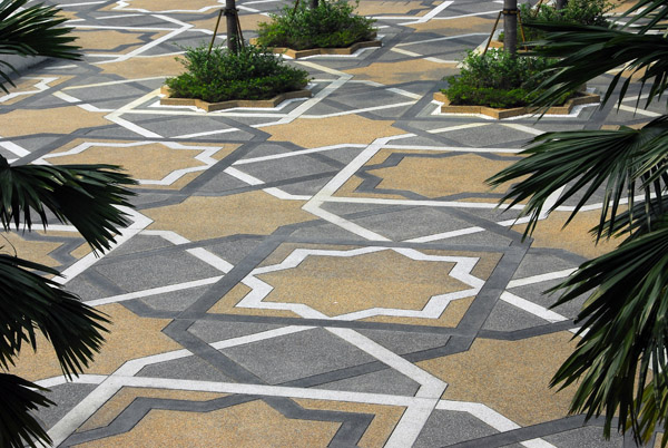 Front courtyard of the National Mosque, Masjid Negara, Kuala Lumpur