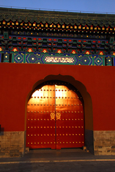 West gate, Temple of Heaven, near sunset