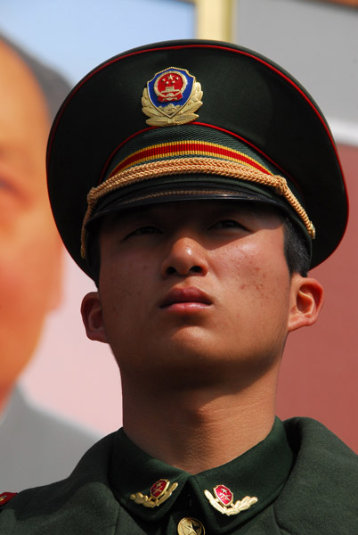 Young Chinese soldier, Beijing