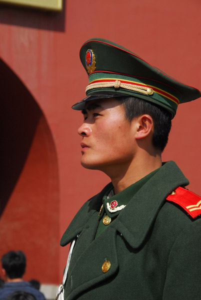 Chinese soldier, Beijing