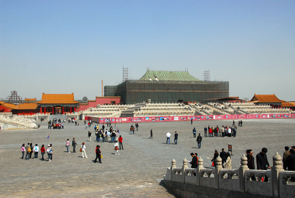 The main courtyard with the Hall of Supreme Harmony, with a capacity of 100,000