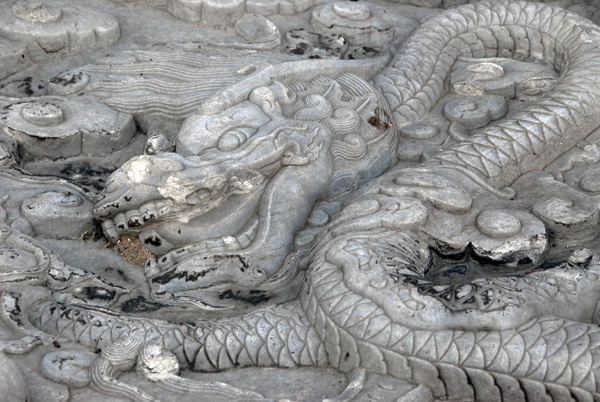Dragon carved on the marble ramp, Forbidden City