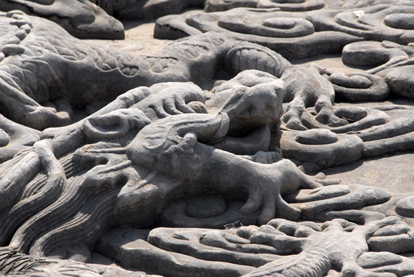 Dragon carved on the marble ramp, Forbidden City