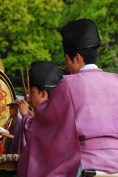 Traditional Japanese music at a wedding, Tsurugaoka Hachiman-gu