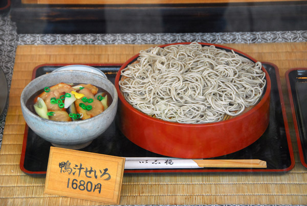 Noodle set at a Kamakura restaurant (plastic)