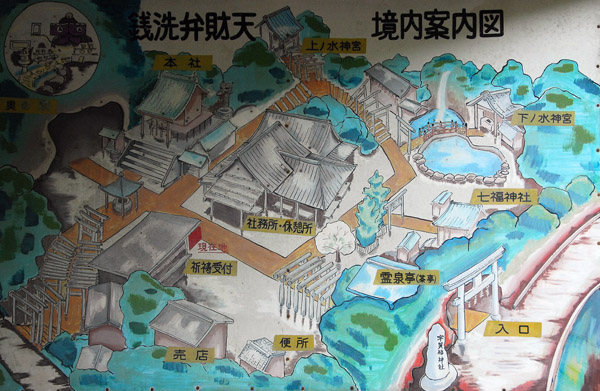 Map, Zeniarai Bensaiten, Kamakura