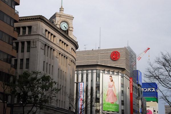 Ginza Crossing - Mitsukoshi & Wako Department Stores