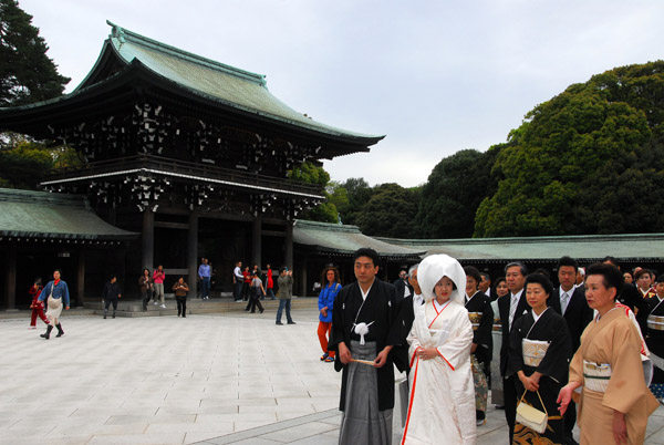 Meiji Shrine, hugely popular for weddings in Tokyo