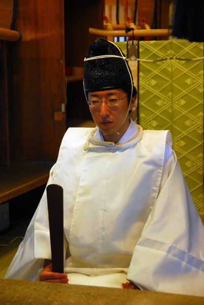 Shinto priest, Meiji Shrine, Tokyo