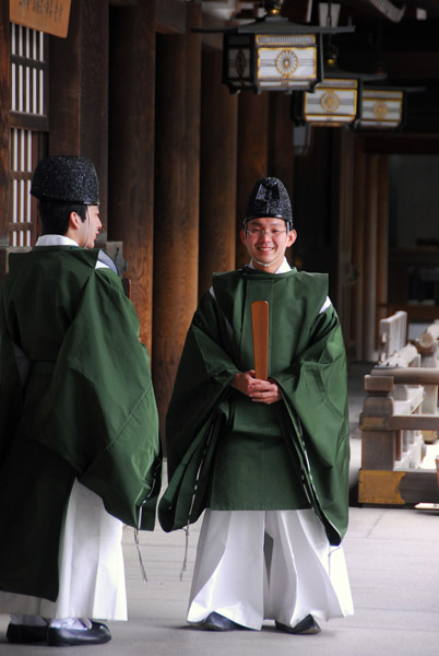 Japanese priests, Meiji Shrine
