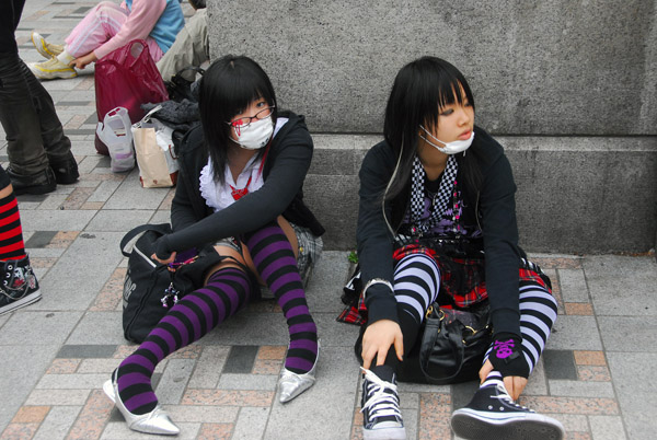 Cos-play-zoku - Costume Play Gang, just outside Yoyogi Park on Sundays