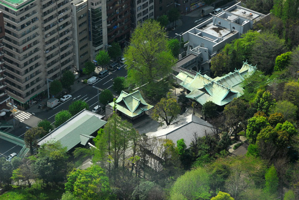 Shrine in Shinjuku-Chuo Park, west of Tokyo Metropolitan Government Building