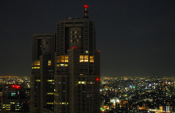 Tokyo Metropolitan Government Building from the top of Sumitomo Building, Nishi-shinjuku