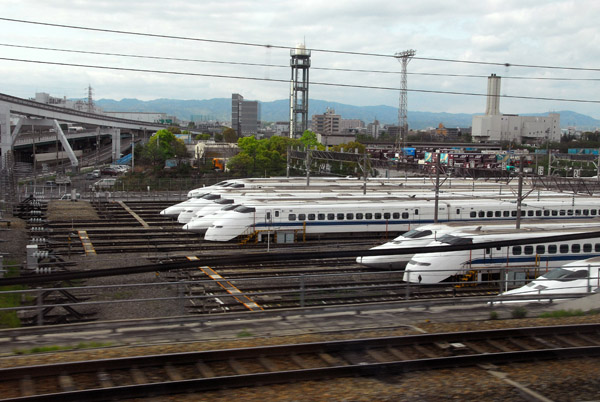 Shinkansen railway yard