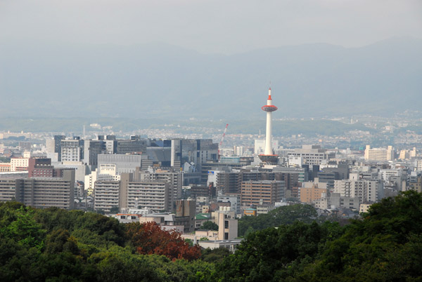 View of Kyoto (Kyoto Tower and JR Station area) from Kiyomizu-dera